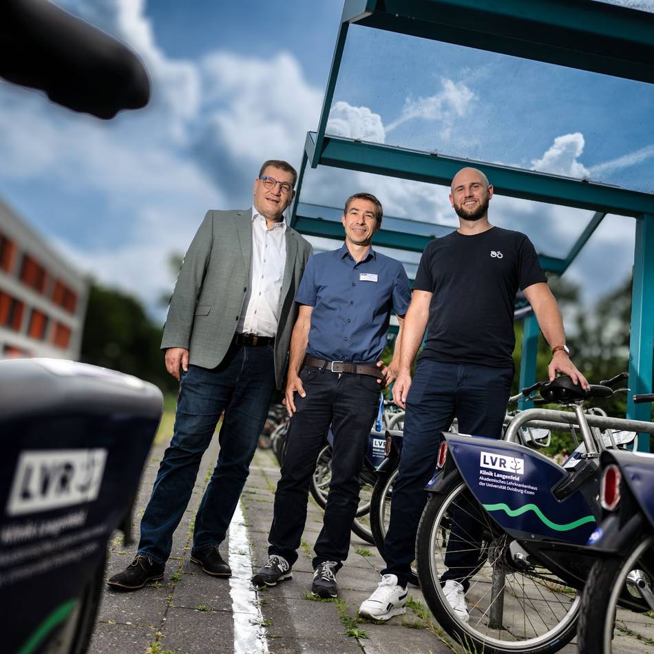LVR-Klinik Langenfeld: Klinik startet kostenloses Fahrrad-Shuttle für Pendler