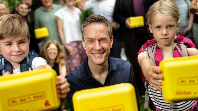 Aktion in Leverkusen: Mit Sven Lorig auf Bio-Brotbox-Recherche