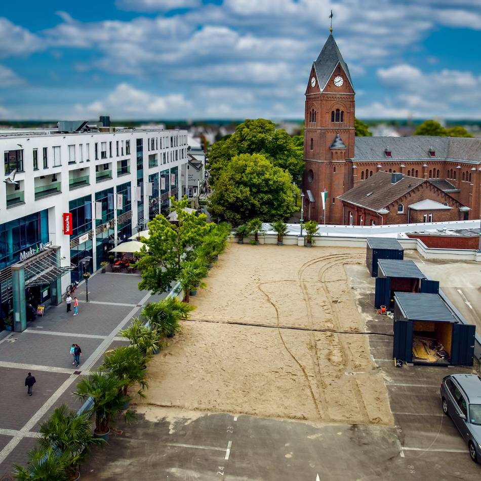 Neue Attraktion in Langenfeld: Eine Rooftop-Bar auf dem Parkdeck Sass am Markt