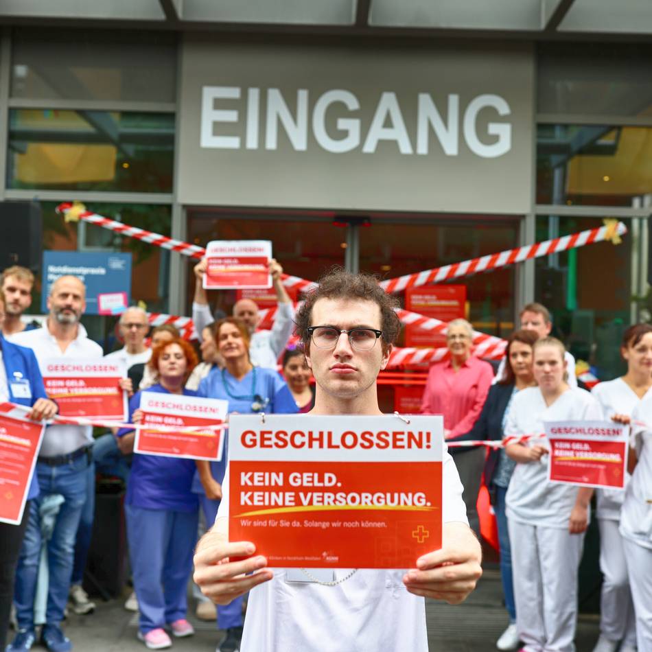 Krankenhaus in Mettmann: EVK macht symbolisch dicht