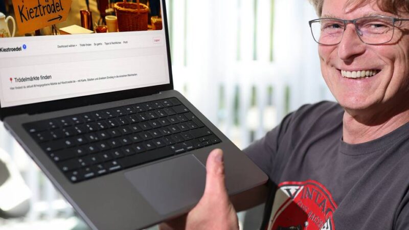 „Dann habe ich es eben selbst gemacht“: Hildener baut mit KI eine Webseite für Trödelmärkte