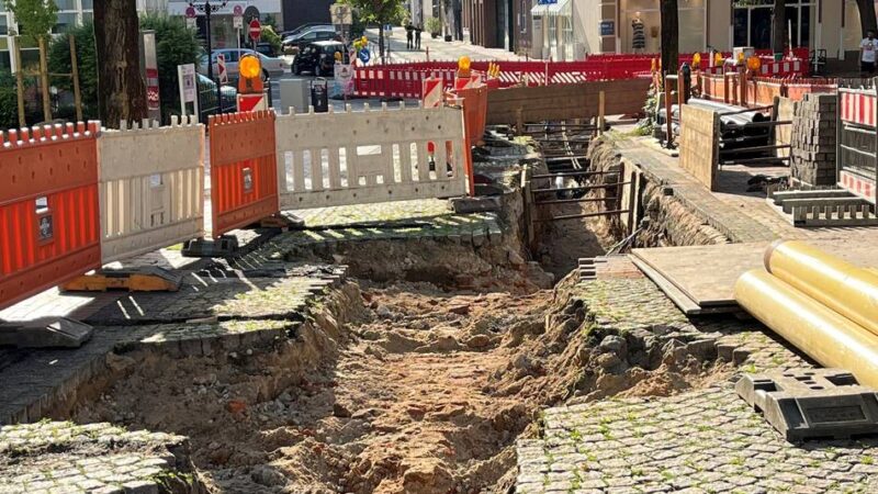 Historischer Fund in Moers: Bastionsmauer aus dem 17. Jahrhundert stoppt Innenstadtbau