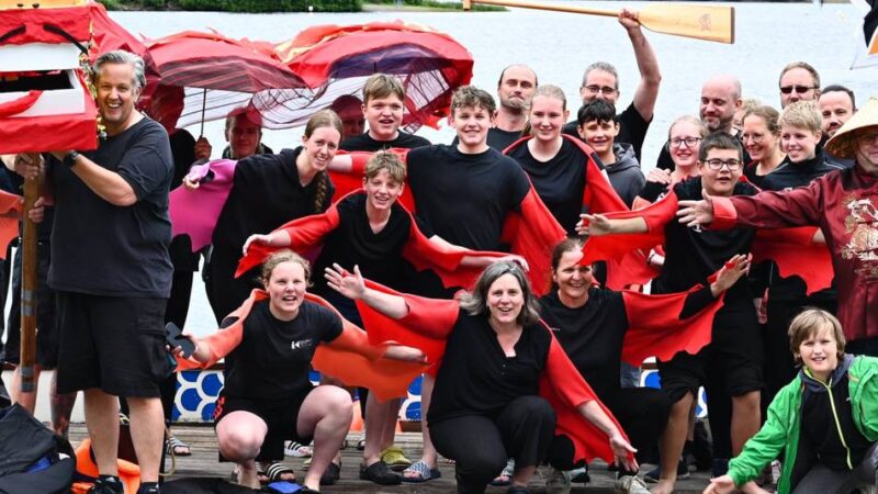 24. Drachenbootfestival in Hückeswagen: Fotofinish entscheidet Rennen auf der Bever