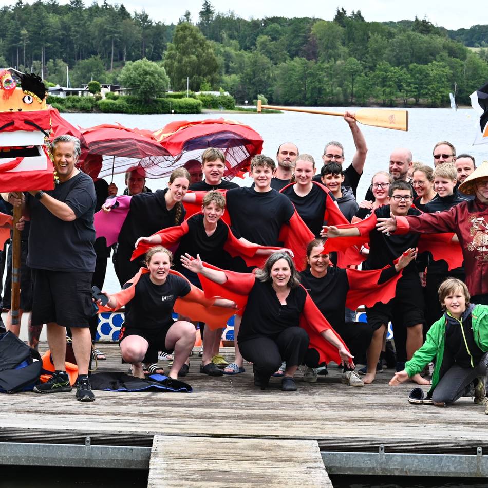 24. Drachenbootfestival in Hückeswagen: Fotofinish entscheidet Rennen auf der Bever