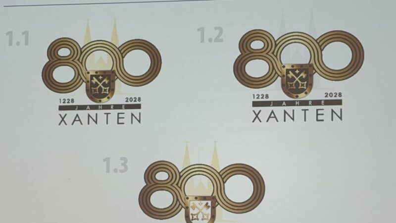 Stadtjubiläum im Jahr 2028: Xantener wählen Logo für 800-Jahr-Feier der Stadt