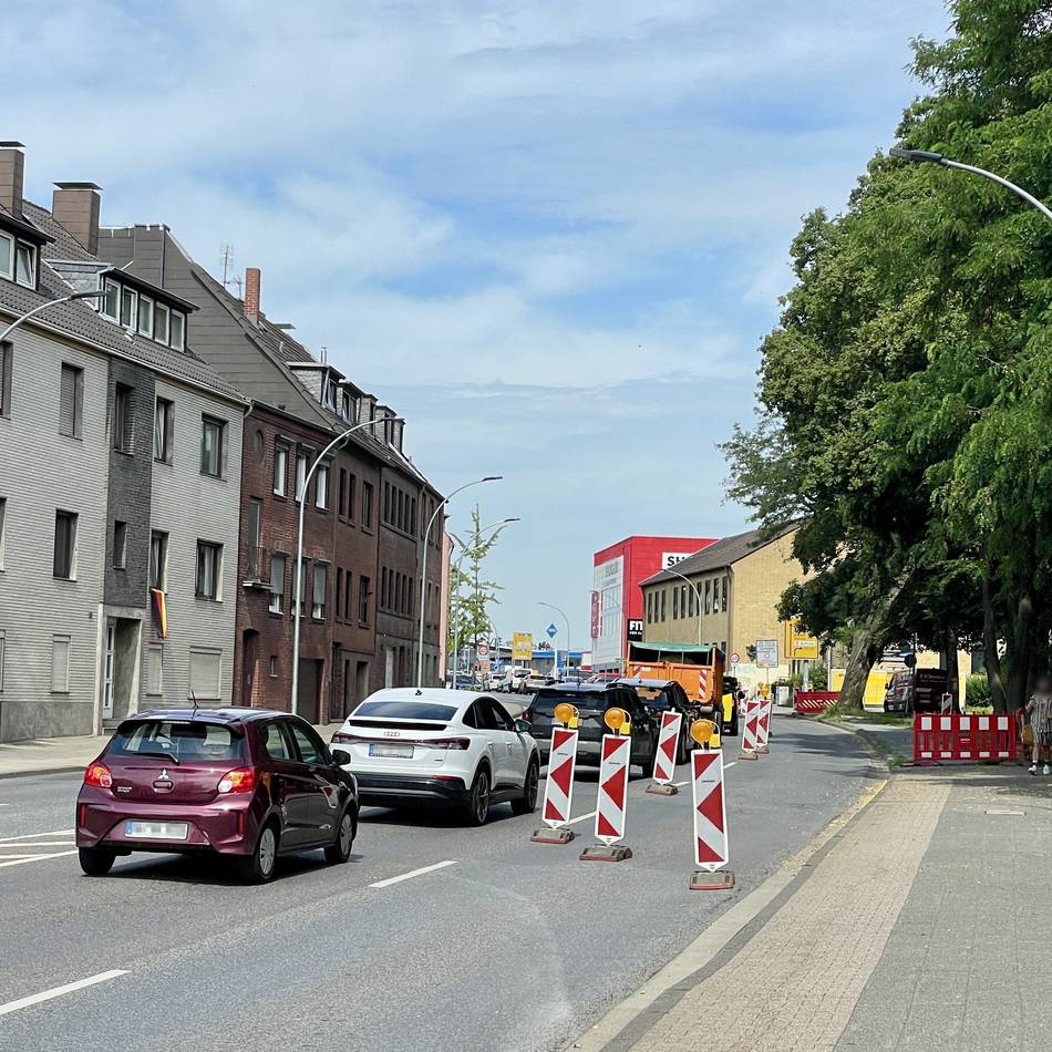 Bauarbeiten in Mönchengladbach: Spursperrung auf Waldnieler Straße für Lärmschutz am Brandtsgarten