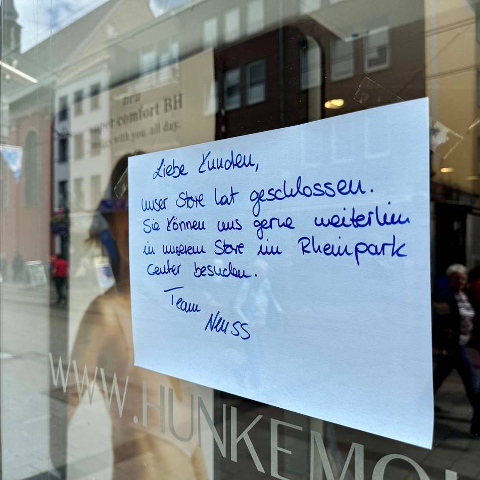 Nachfolger-Suche in Neuss: „Namhafte Interessenten“ für Hunkemöller-Filiale