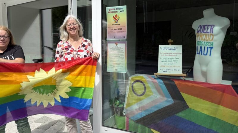 Bündnis 90/Die Grünen in Hückeswagen: Unterstützung für den Christopher Street Day