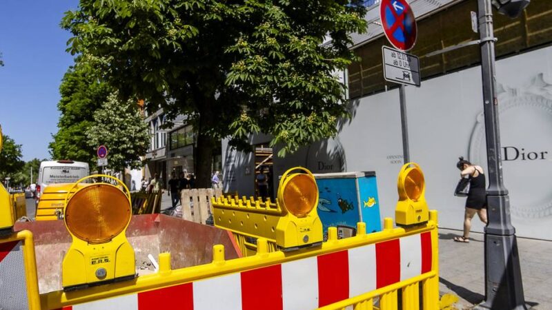 Königsallee in Düsseldorf: Sechs große Kö-Baustellen von Dior bis Rolex – „Das ist für die Stadt eine Katastrophe“
