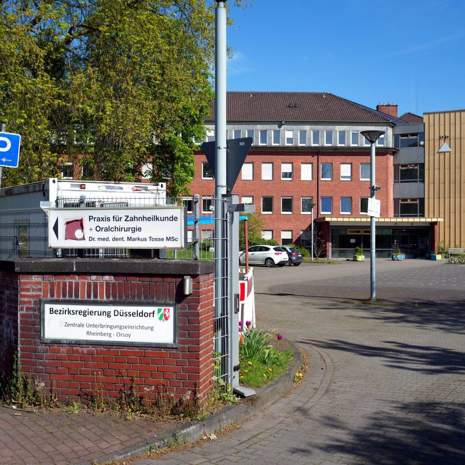 Zentrale Unterbringungs-Einrichtung in Rheinberg: DRK-Gesellschaft betreut jetzt die Flüchtlinge in Orsoy