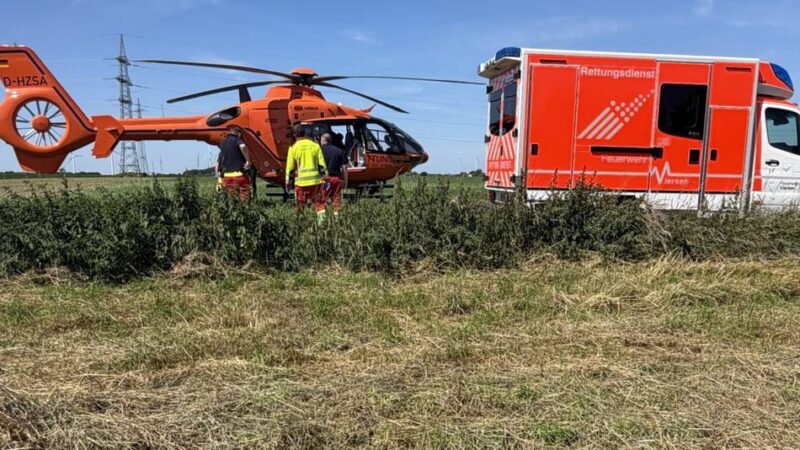 Rettungshubschrauber im Einsatz: Mädchen stürzt aus dem Fenster einer Grundschule