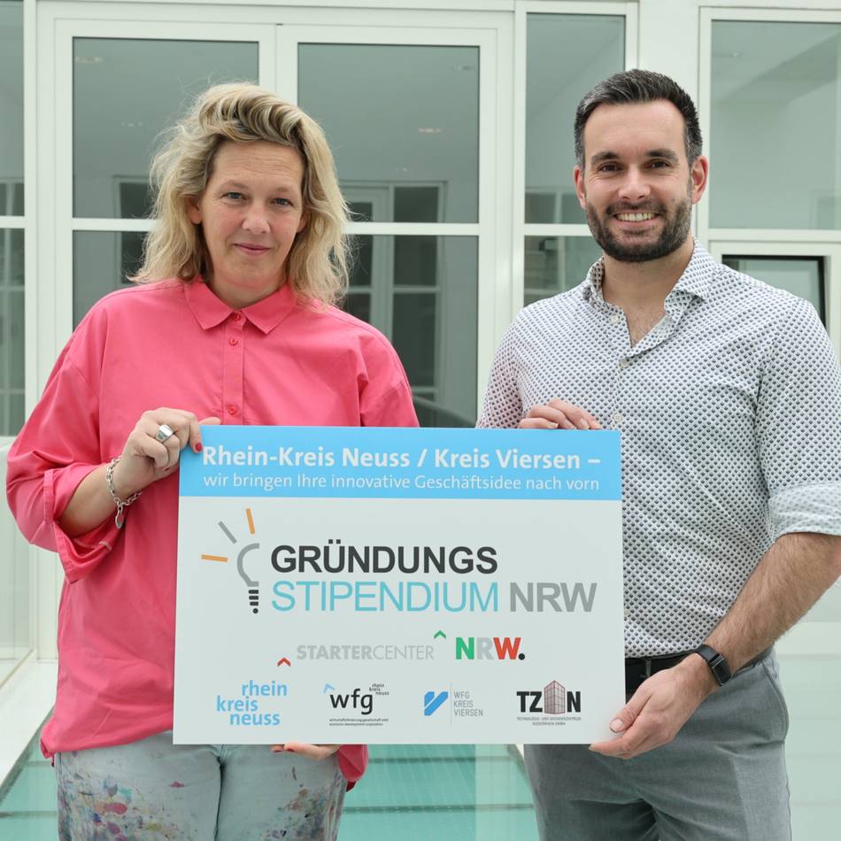 Initiative der NRW-Landesregierung: Gründungsstipendium für Neusser Kunststudio „The Art Bakery“