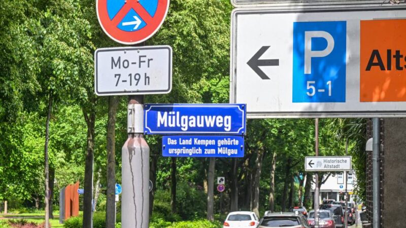 Parken in Kempen: Test für Parkleitsystem vor dem Start