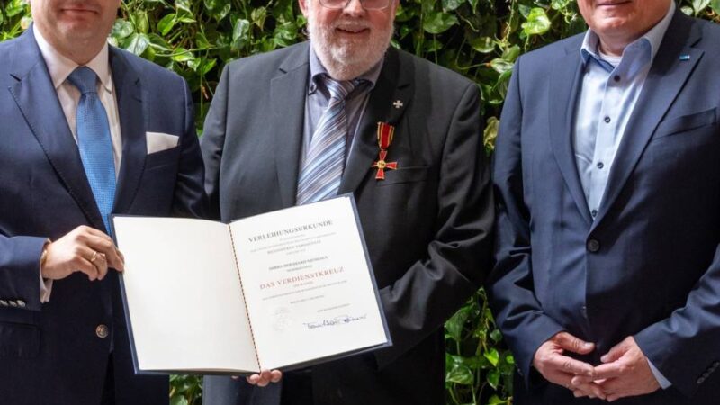 Bundesverdienstkreuz für Bernhard Nienhaus: „Nur was man kennt, kann man schützen“