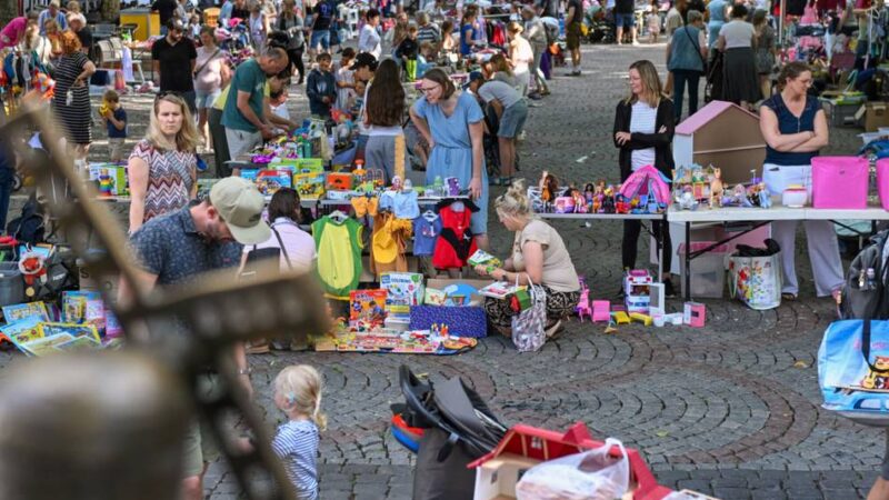 Aktion am 27. Juni: Kinder trödeln auf dem Kempener Buttermarkt