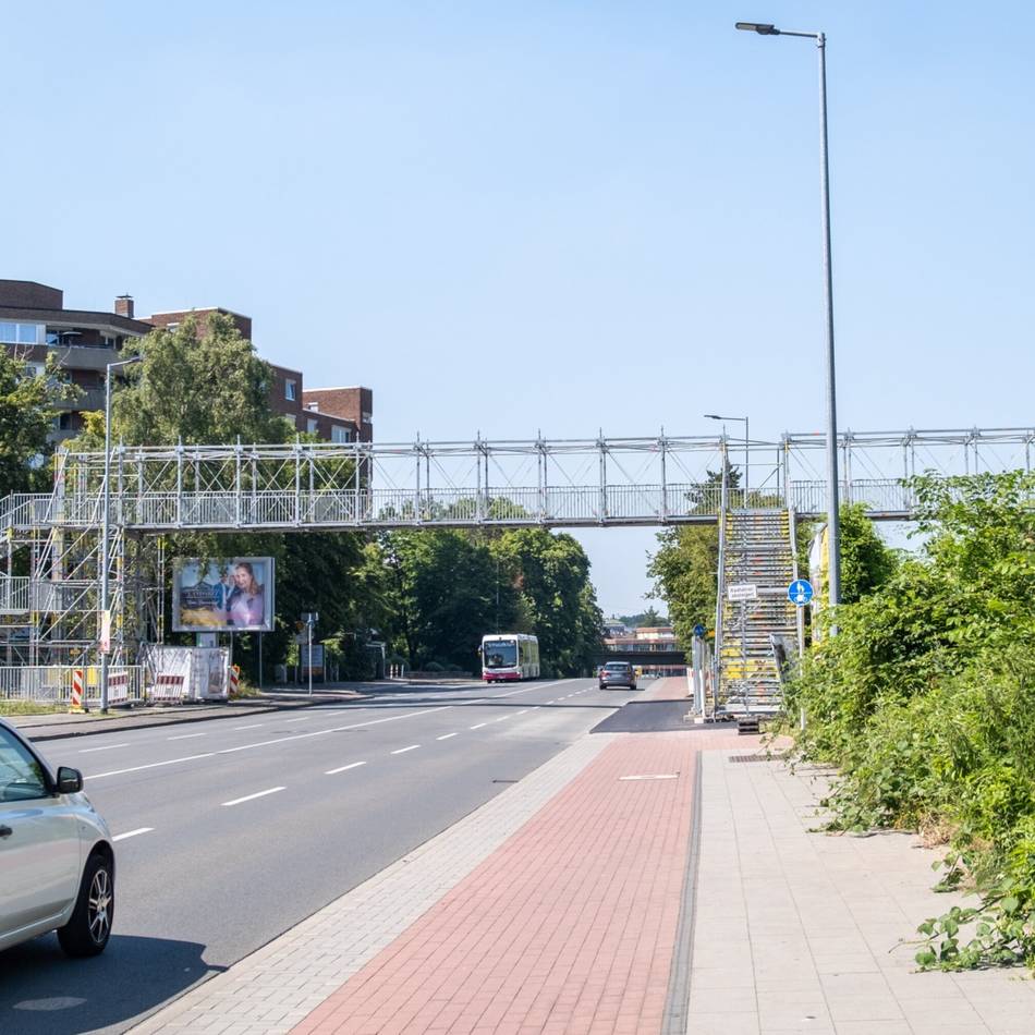 Verkehr in Mönchengladbach: Behelfsbrücke an der Theodor-Heuss-Straße ist freigegeben