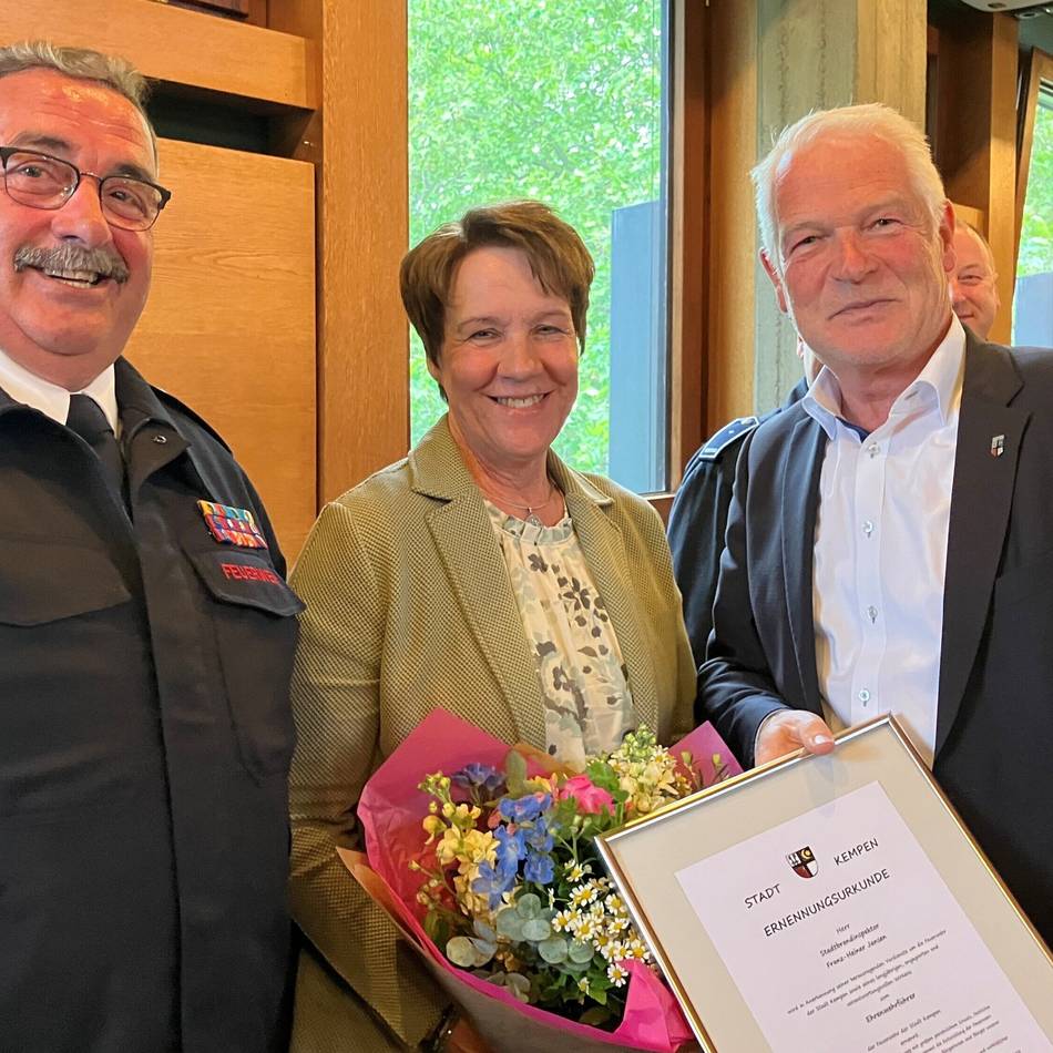 Engagement in Kempen: Franz-Heiner Jansen ist jetzt Ehrenwehrführer