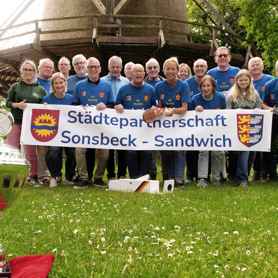 Deutsch-englische Partnerschaft: Sonsbeck verteidigt Wanderpokal gegen Sandwich