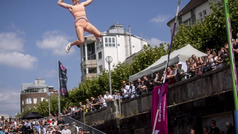 „D.Sports Circus“ in Düsseldorf: Klettern, Basketball und Stabhochsprung – Besucher können kostenfrei zusehen