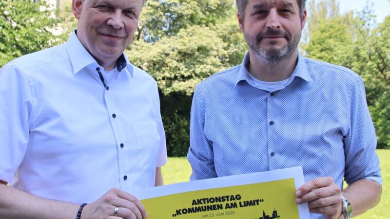 Aktionstag „Kommunen am Limit“: „Wir bewegen uns an den Grenzen des Machbaren“