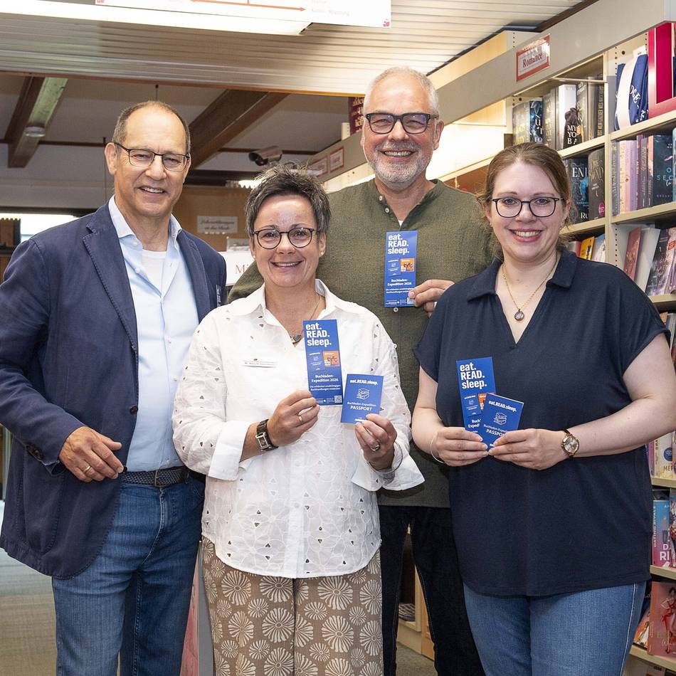 Ort der Begegnung in Geldern: Bücher Keuck nimmt an Buchladen-Expedition teil