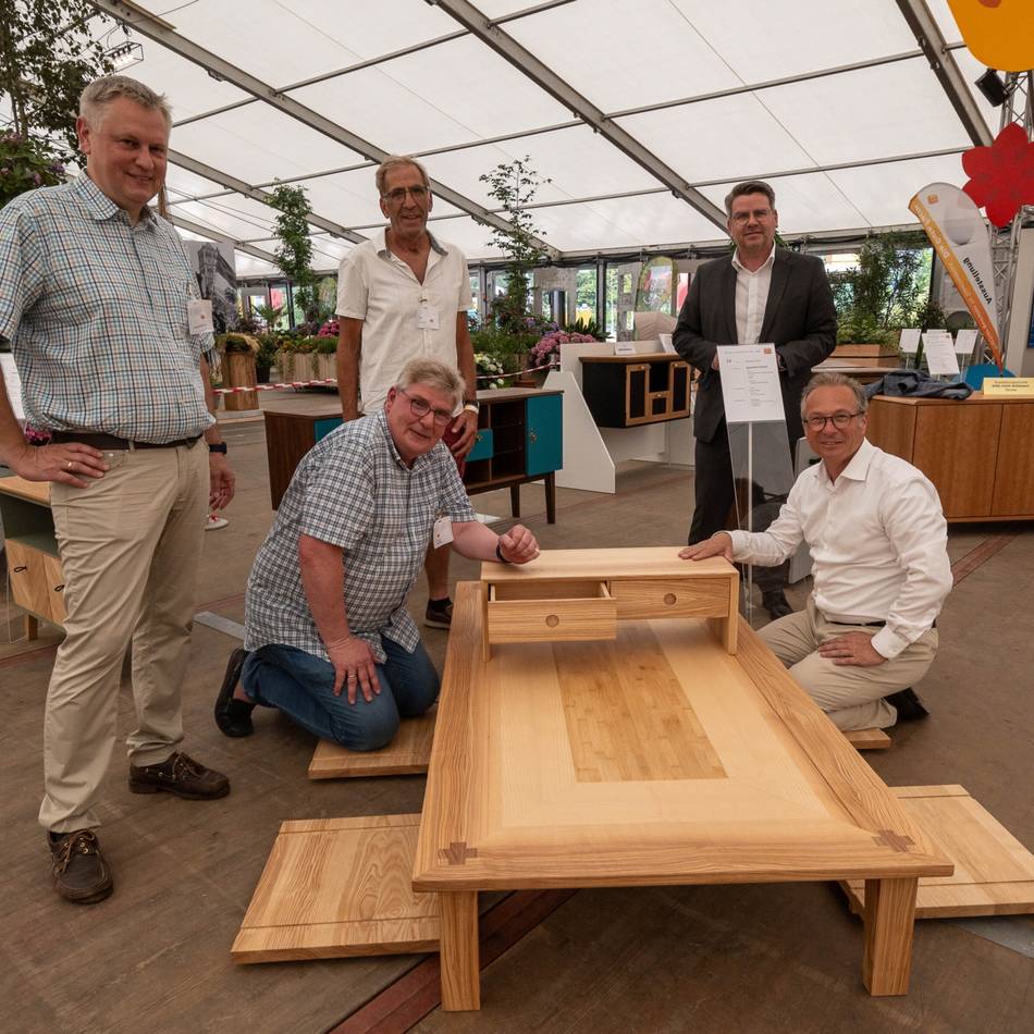 Ausstellung auf der Landesgartenschau: Neusser Tischler präsentieren ihre Gesellenstücke