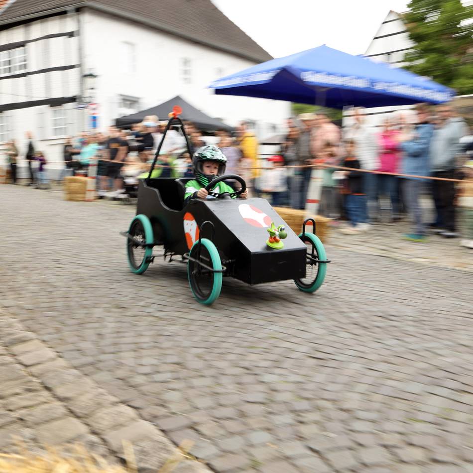 46. Seifenkistenrennen in Korschenbroich: „Das ist echt jedes Jahr ein Highlight“