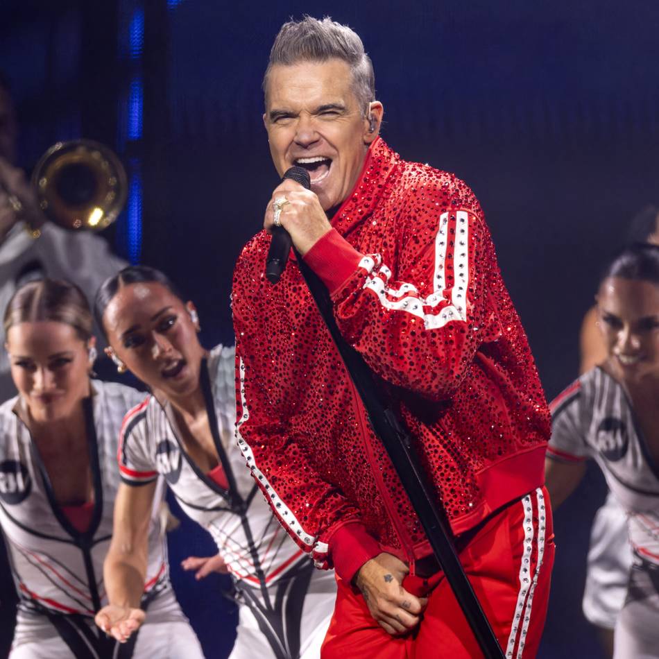 Vor 50.000 Fans: Robbie Williams provoziert Köln bei Konzert in Düsseldorf