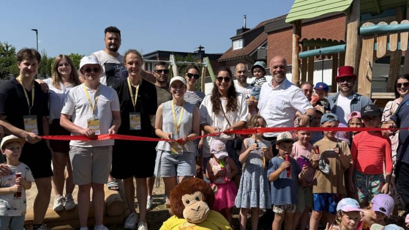 Kinder in Grevenbroich planten  mit: Neuer Spielplatz „Auf dem Griessen“ eröffnet
