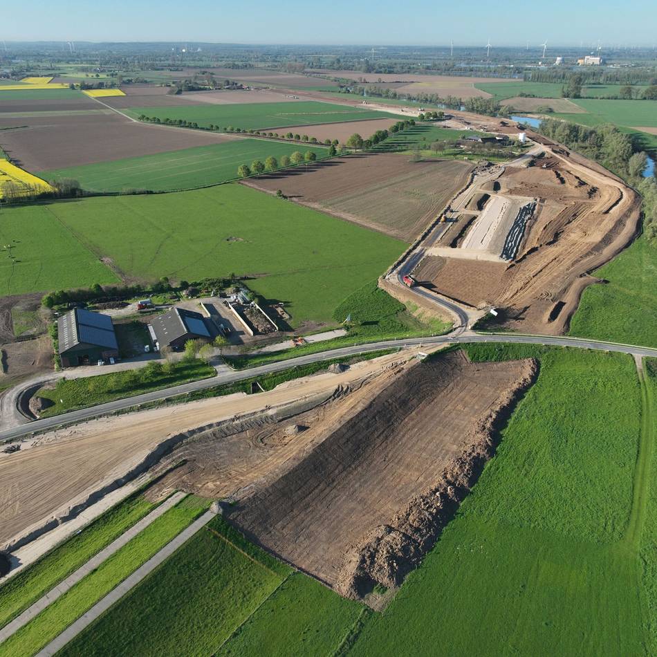Deichsanierung zwischen Bienen und Rees: Neuer Radweg auf der Deichkrone bis Rees