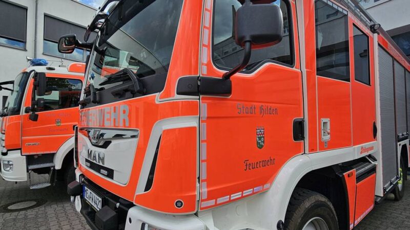 Hilden/Haan: Feuerwehren wegen Sturm im Einsatz