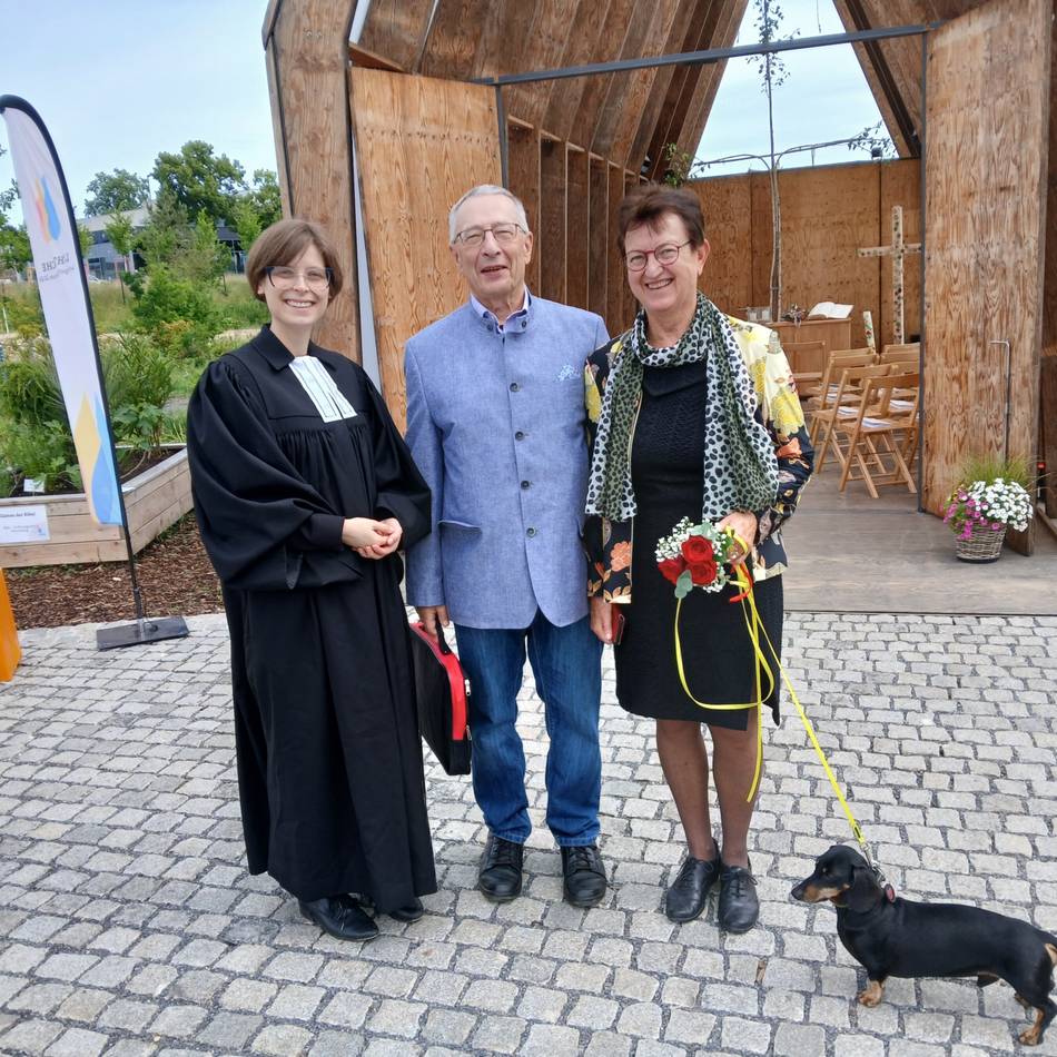 Kirchliche Hochzeit: Sie haben auf der Neusser Landesgartenschau „Ja“ gesagt
