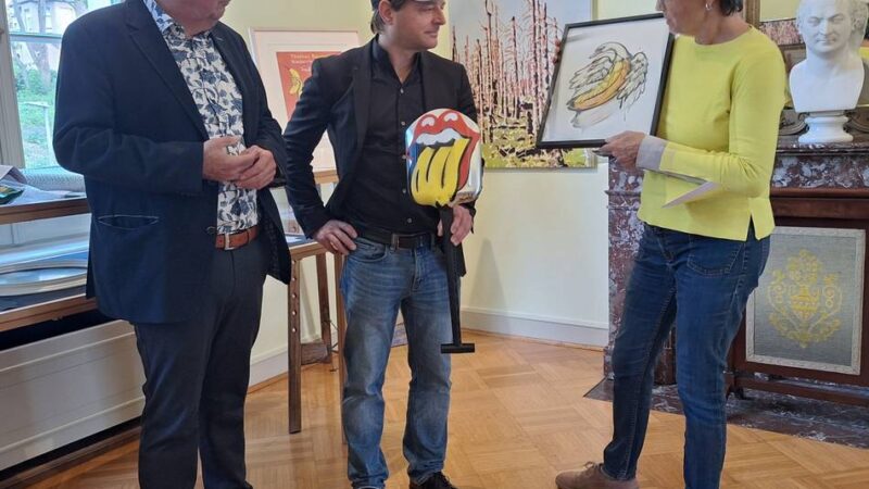 Thomas Baumgärtel auf Tour: Die berühmte Banane kommt nach Kleve
