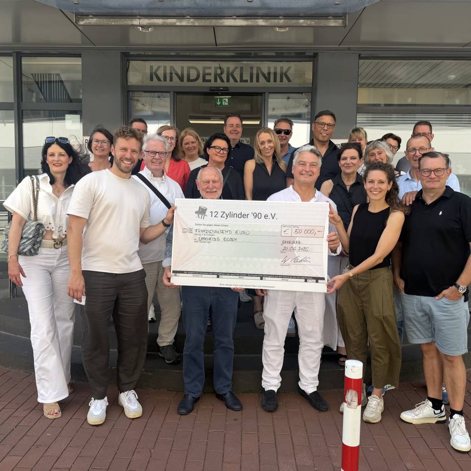 Nach Gala in Erkelenz: 12 Zylinder spenden 50.000 Euro für Kinderkrebsklinik