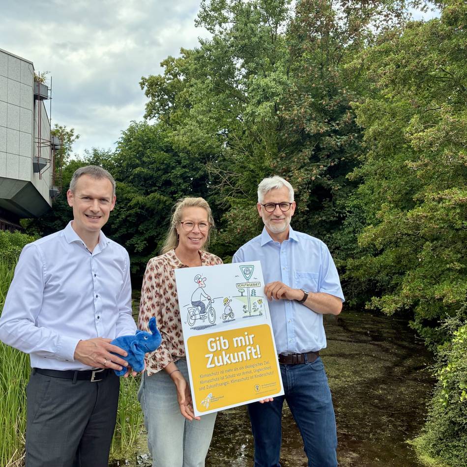 Plakat-Aktion in Düsseldorf: Kinderschutzbund startet Kampagne für Klimaschutz