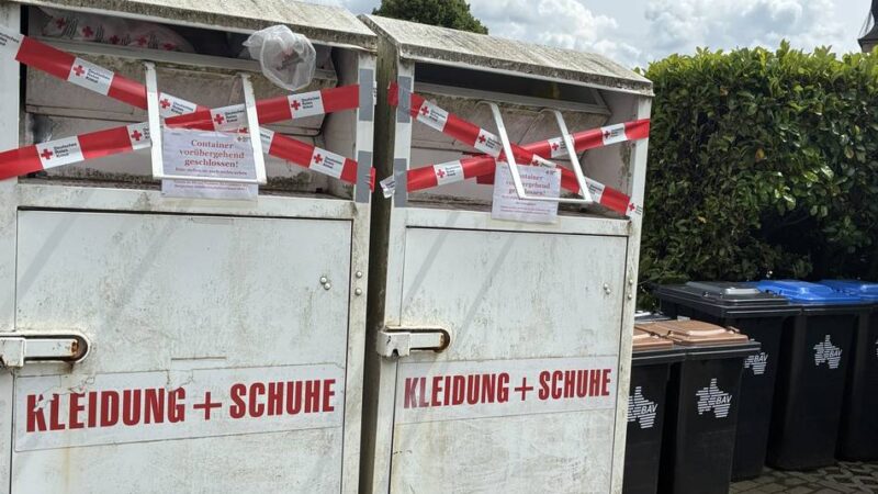 Altkleider-Sammlung in Wermelskirchen: DRK schließt vorübergehend alle Container