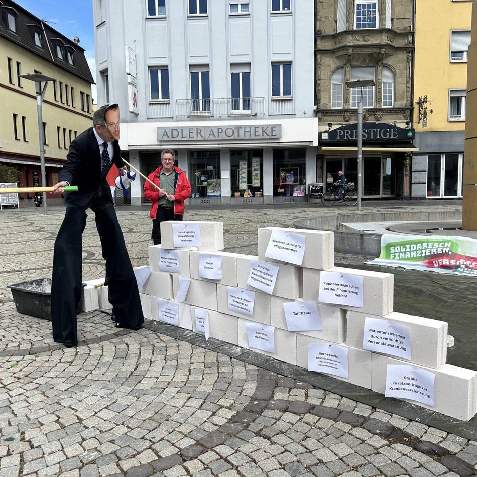 Kritik an geplanten Maßnahmen: Auch in Gladbach ein bisschen Protest gegen Gesundheitsreform