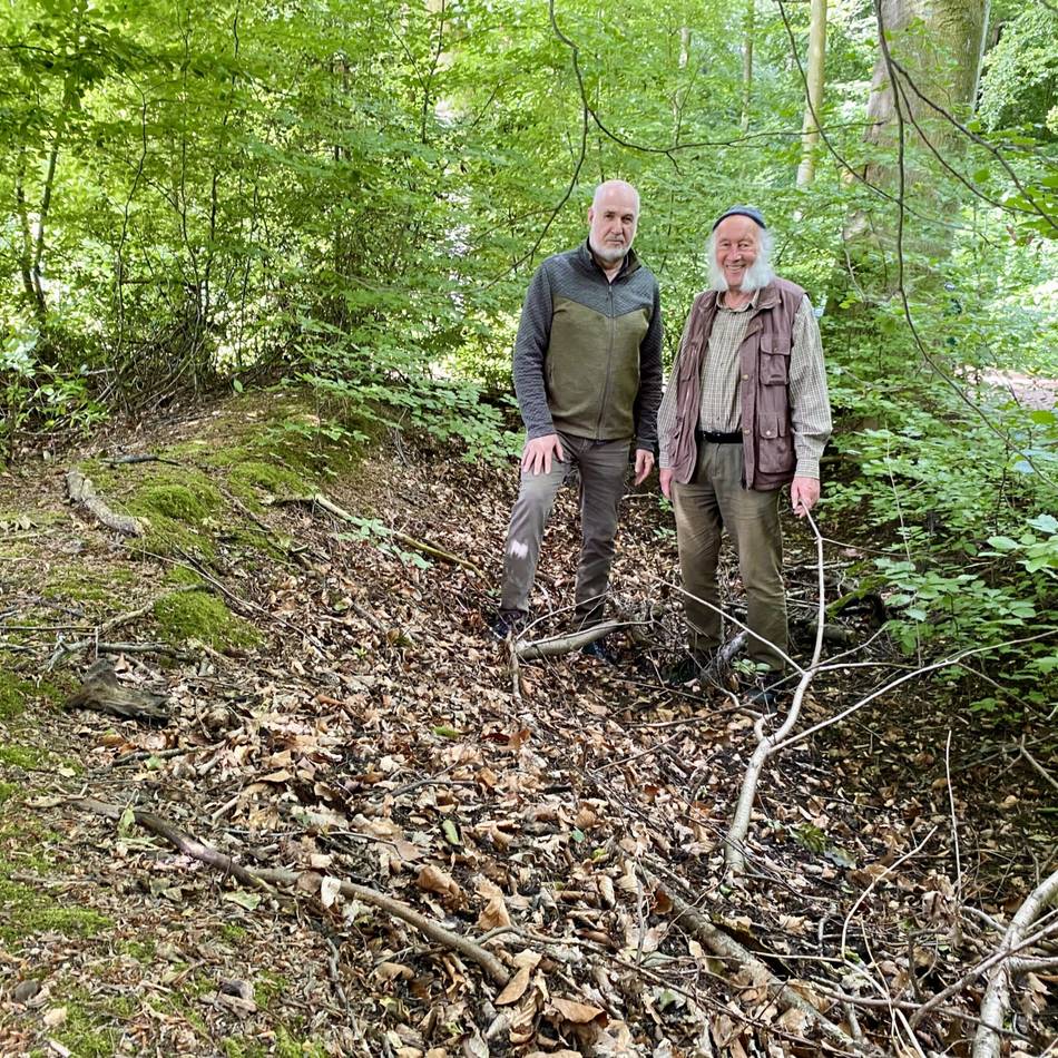Historische Anlage in Düsseldorf: Alte Wälle und Gräben im Wald begeistern die Forscher
