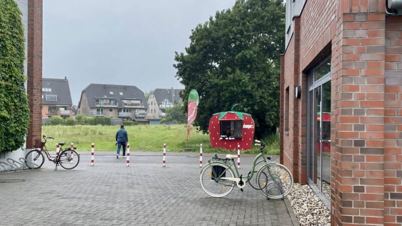 Verkauf in Korschenbroich: Weshalb die rote Erdbeere nicht mehr vor dem Edeka steht