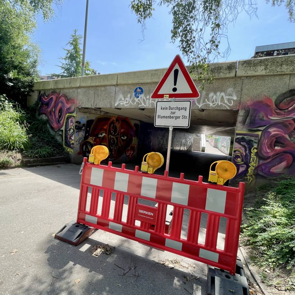 Unterführung in Mönchengladbach: 24 Lichtstreifen gegen „Angstraum“ am Geropark