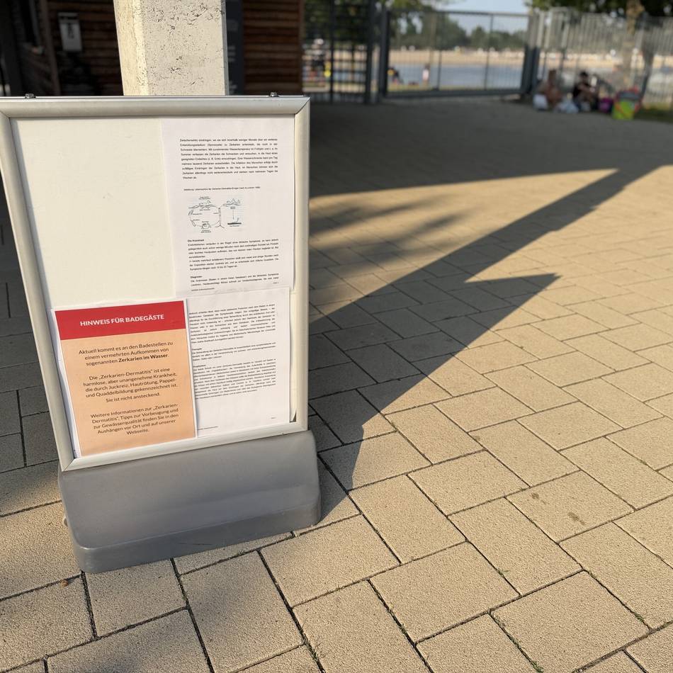 „Hinweise für Badegäste“: Zerkarien in Xantener Südsee – FZX informiert vor Ticketkauf