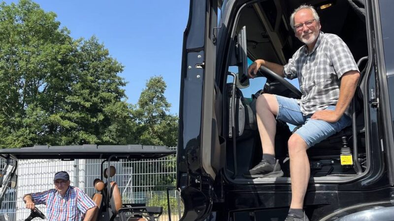 Karriere im hohen Alter im Kreis Kleve: Rentner fährt als Hobby 25-Tonnen-Lkw
