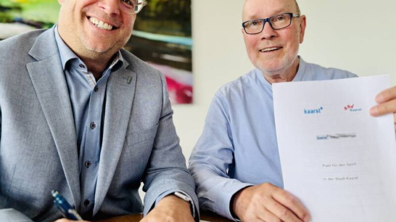 Vereinbarung bis 2030: Stadt Kaarst und SSV erneuern Pakt für den Sport