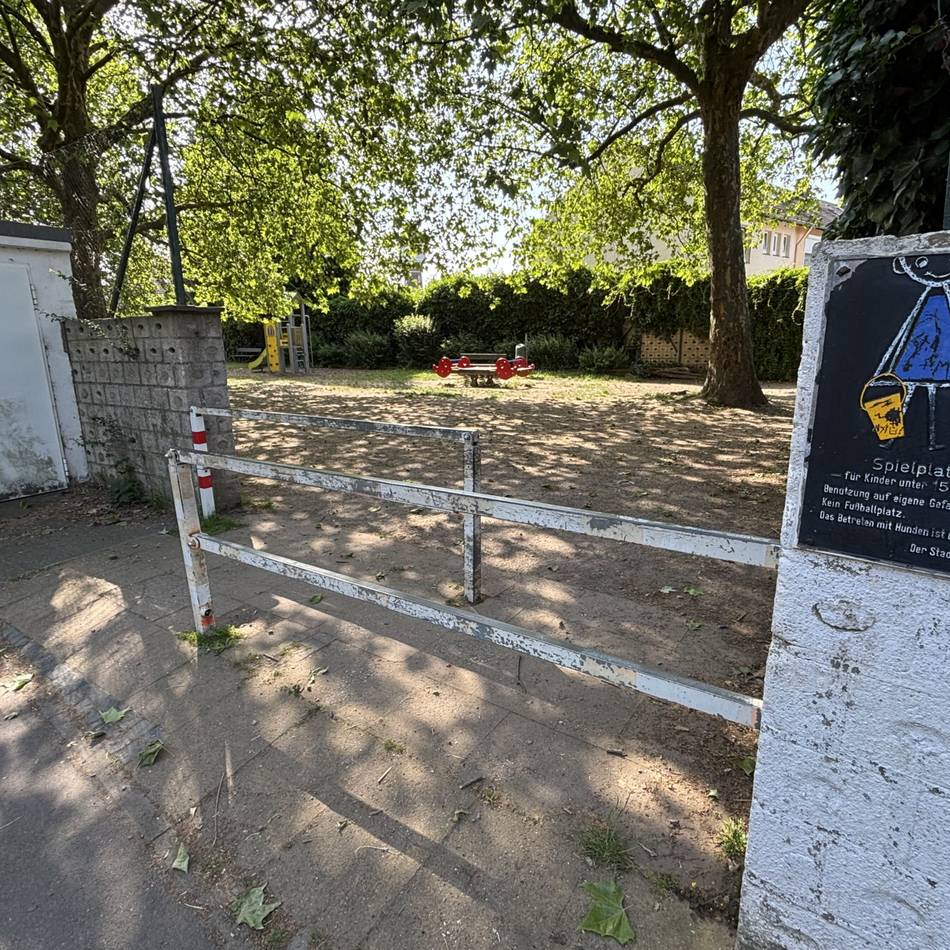 Baumaßnahme in der Florastraße: Spielplatz am Hopfengarten gesperrt