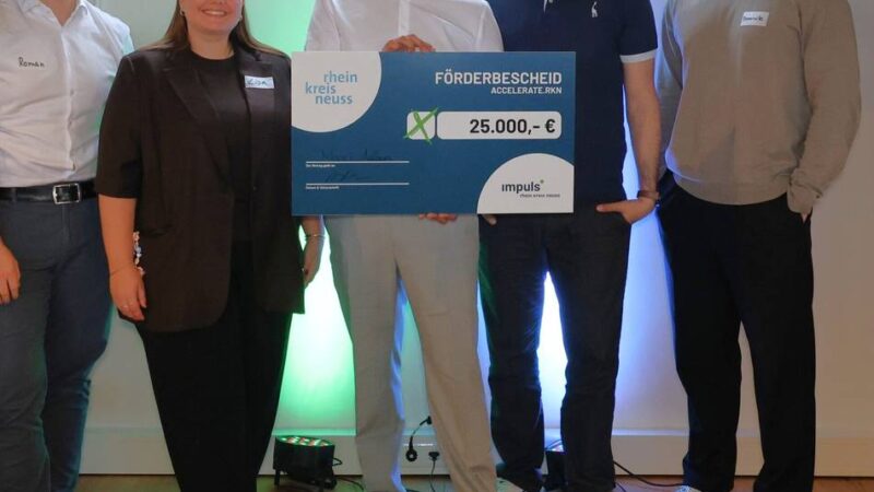Auszeichnung für junge Unternehmer: KI-Lösung für den Mittelstand – Start-up gewinnt Förderung in Meerbusch