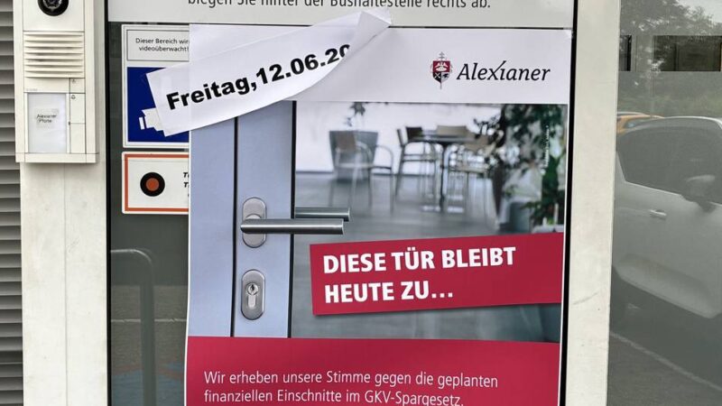 Protestaktion an Krefelder Krankenhaus: „Wir werden alle einmal krank oder können es zumindest werden“