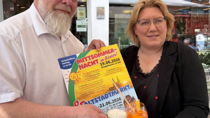 Bummeln, shoppen, genießen: Mittsommernacht und Altstadtmarkt – Was Xanten am Wochenende bietet