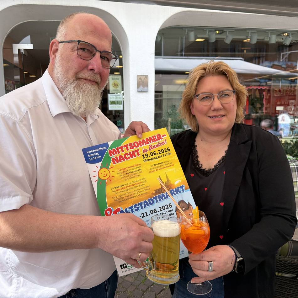 Bummeln, shoppen, genießen: Mittsommernacht und Altstadtmarkt – Was Xanten am Wochenende bietet