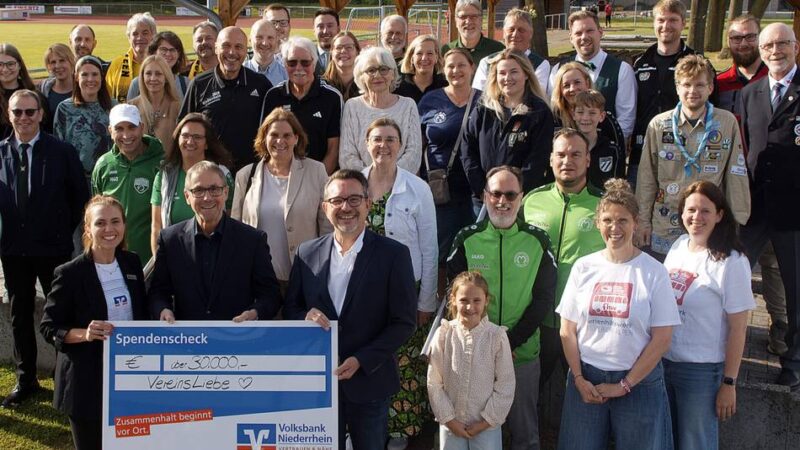 Aktion von Volksbank Niederrhein und Rheinische Post: „Gewinner sind Sie alle“ – Sieger der VereinsLiebe werden geehrt