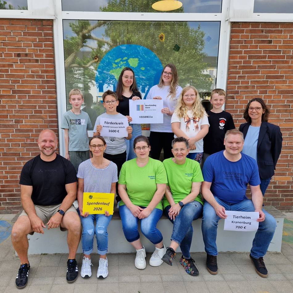 Klein und groß: Berufsschüler organisieren Spendenlauf für Grundschule